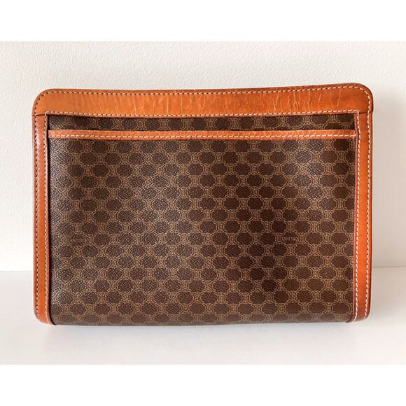 CELINE Paris Vintage Macadam Monogram Clutch - Picture 2 of 13